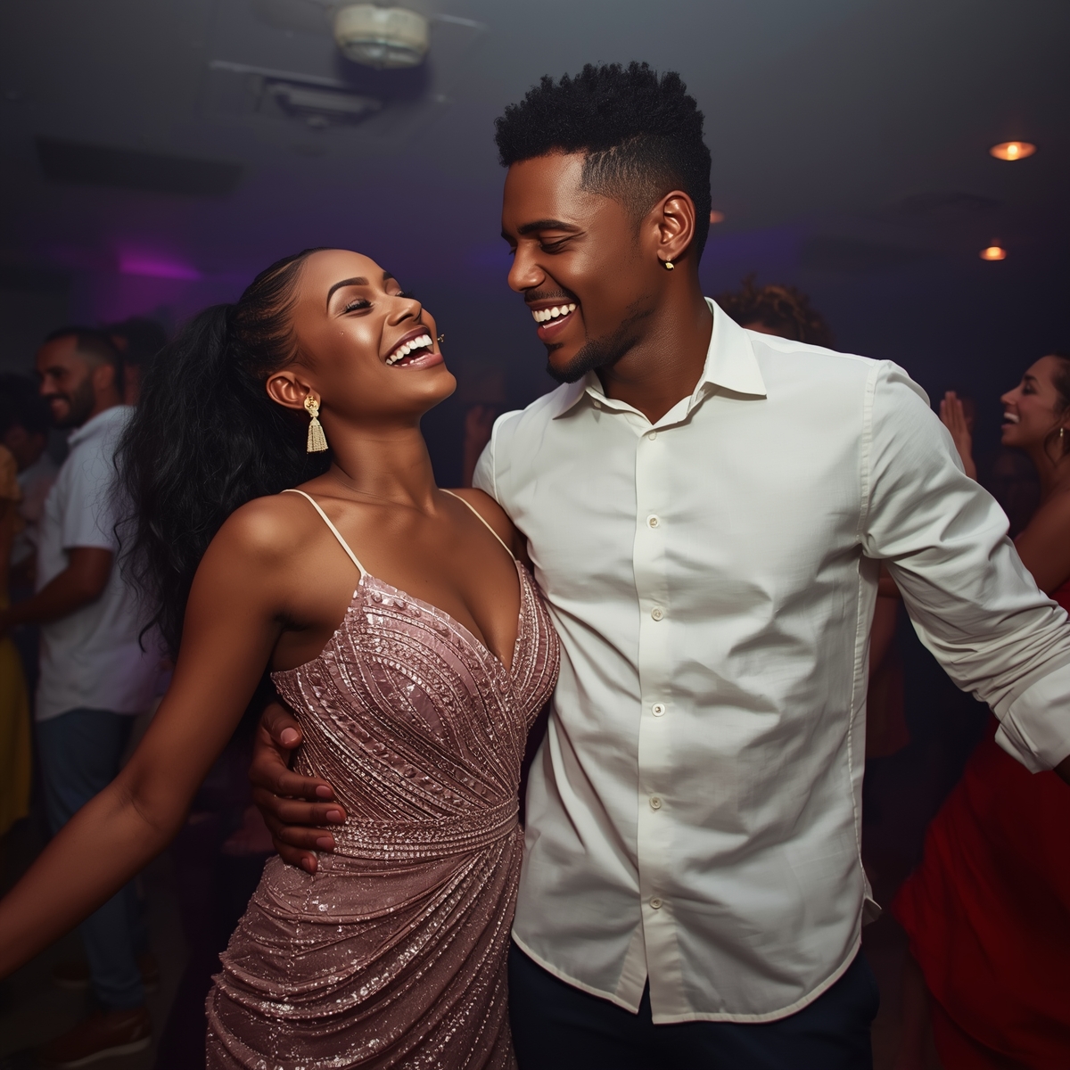 Community celebrating at an event in Addis Ababa